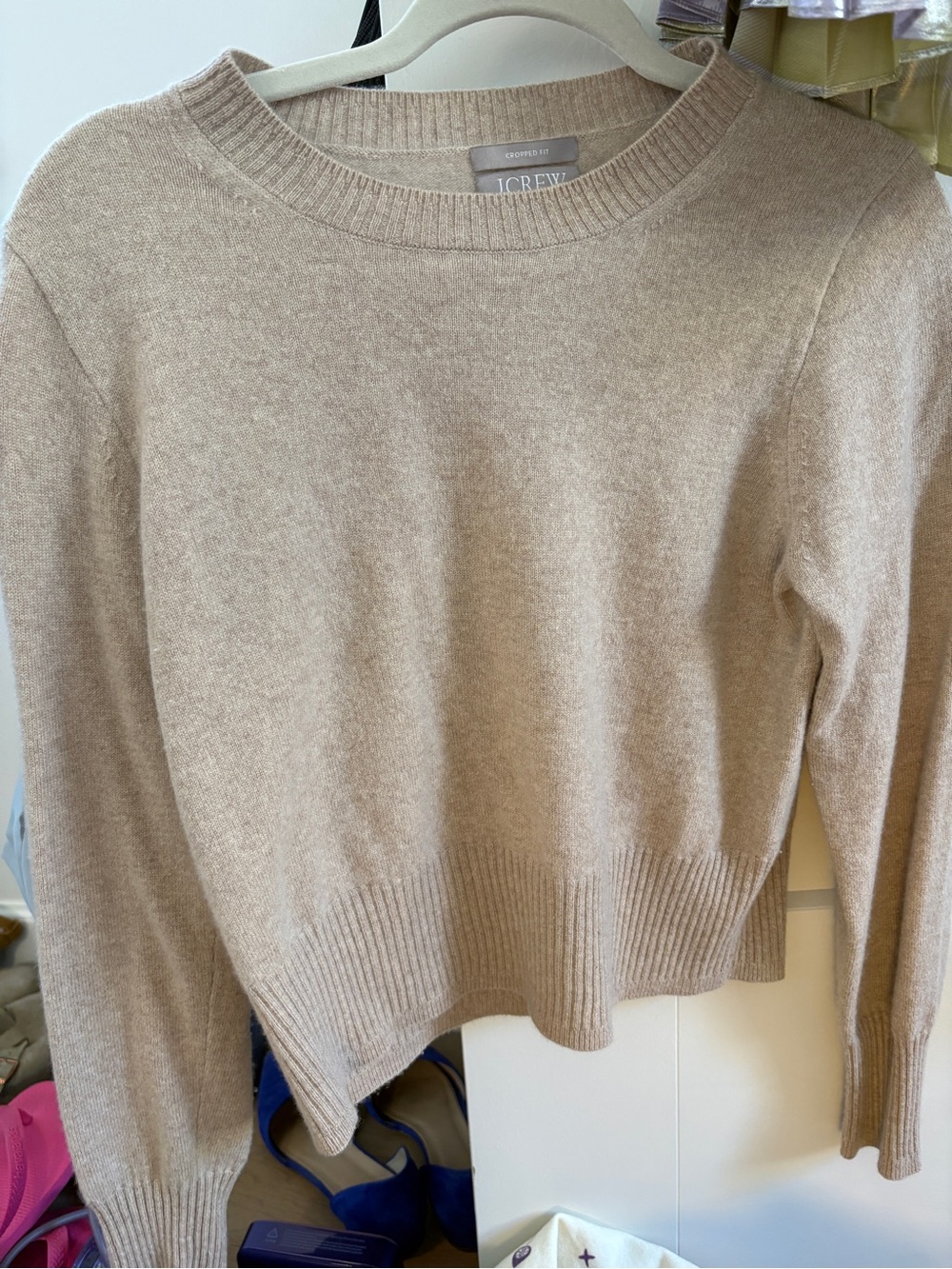 J. Crew Women's Crewneck Sweater in Neutral Beige